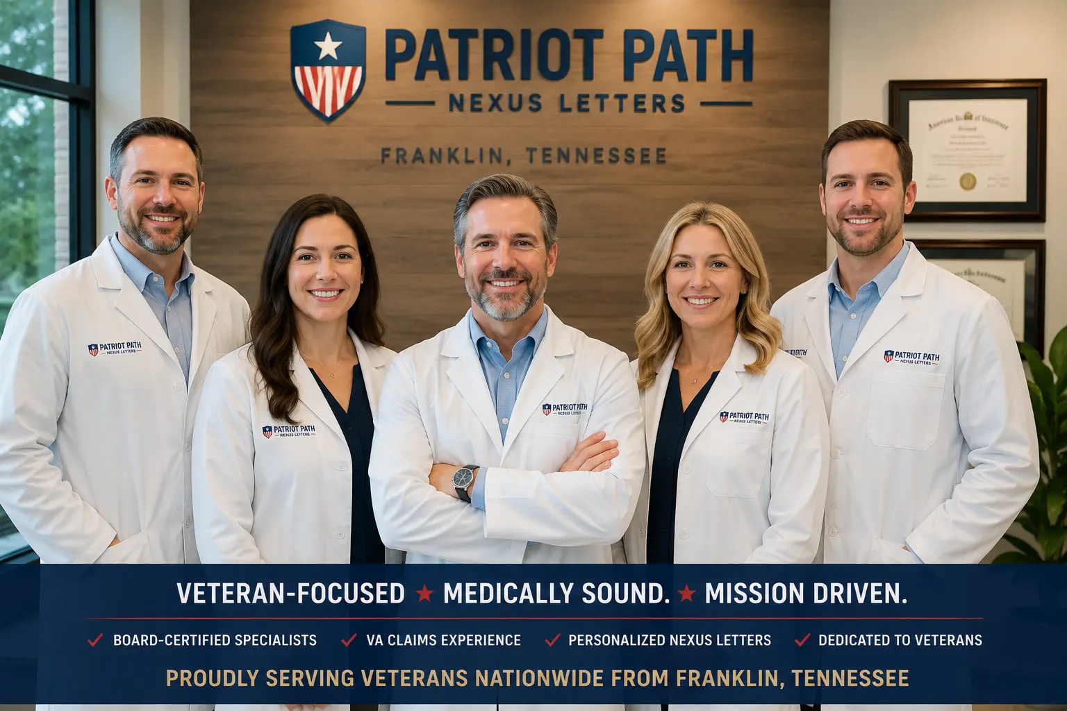 Patriot Path board-certified physicians in Franklin, Tennessee